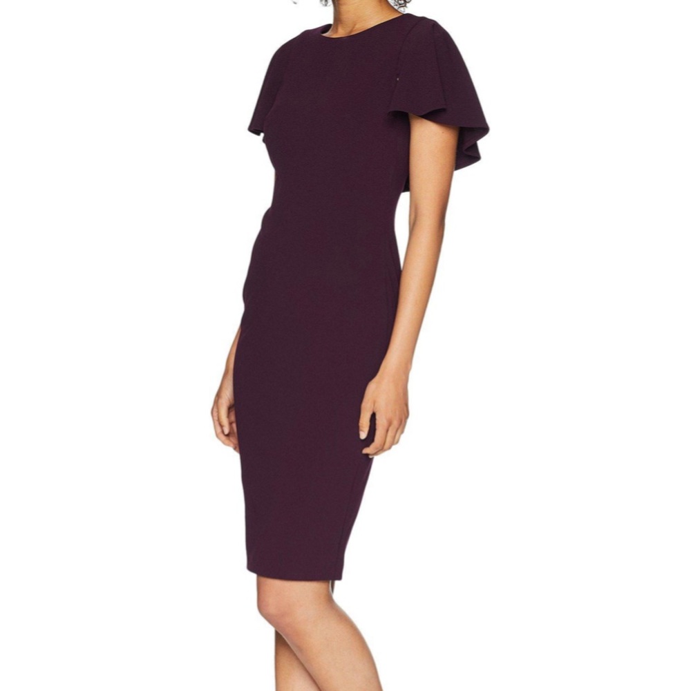 Black Calvin Klein fitted dress